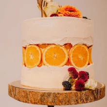 Hochzeitstorte mit Orangen